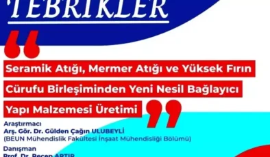 Zonguldak Üniversitesi’nden Patentli Yeni Nesil Yapı Malzemesi