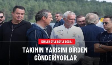 Takımın yarısını birden gönderiyorlar