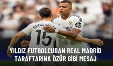 Yıldız futbolcudan Real Madrid taraftarına özür gibi mesaj