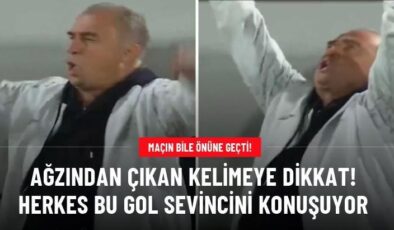 Ağzından çıkan kelimeye dikkat! Herkes bu gol sevincini konuşuyor