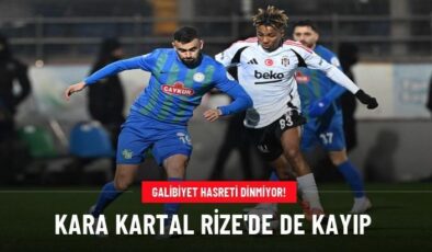 Kara Kartal Rize’de de kayıp